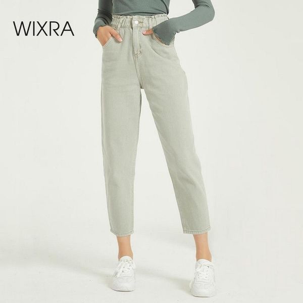 wixra casual women's femme bf denim pants high waist pockets trousers summer ladies streetwear jeans lj201130, Black;white
wixra casual women's femme bf denim pants high waist pockets trousers summer ladies streetwear jeans lj201130, Black;white