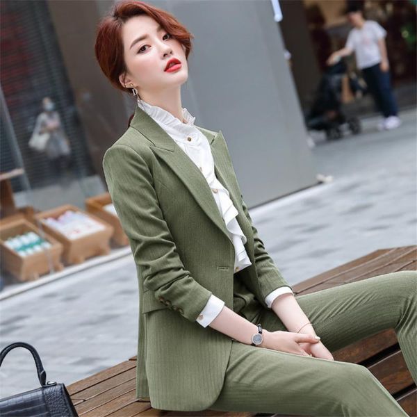 women's pants suit 2021 fall winter design women one button slim office lady work jacket coat + pants 2 pieces sets mujer, White
women's pants suit 2021 fall winter design women one button slim office lady work jacket coat + pants 2 pieces sets mujer, White