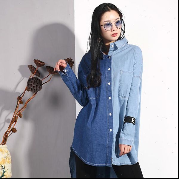 2021 autumn single button patchwork denim coat personality pocket for women fashion jacket batwing full sleeve ma70505, Tan;black
2021 autumn single button patchwork denim coat personality pocket for women fashion jacket batwing full sleeve ma70505, Tan;black