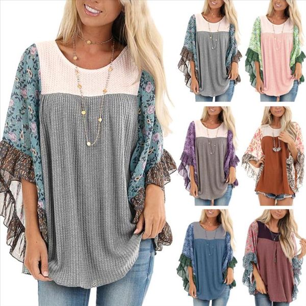 fashion women floral print o neck batwing sleeve color block patchwork sweater drop shipping high quality, White;black
fashion women floral print o neck batwing sleeve color block patchwork sweater drop shipping high quality, White;black