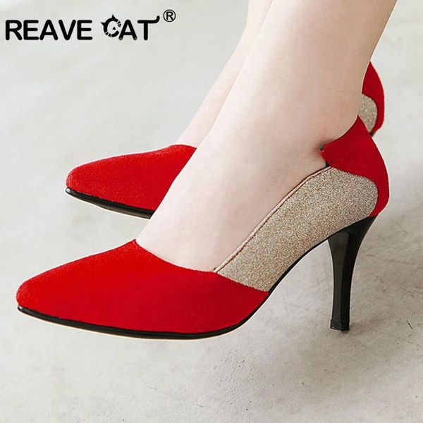 dress shoes reave cat woman high heels ladies pumps pointed toe slip on female spring summer patchwork flock big size a1979, Black
dress shoes reave cat woman high heels ladies pumps pointed toe slip on female spring summer patchwork flock big size a1979, Black