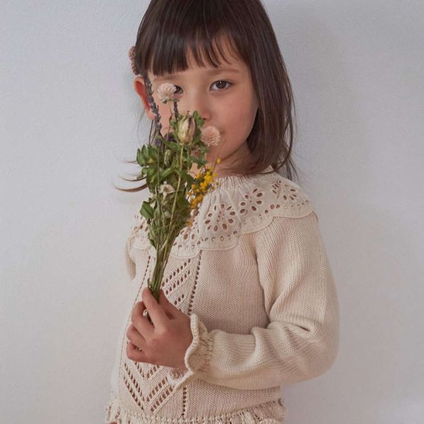 ins2020 autumn and winter new hollow girls' out t-shirt lace collar warm children's versatile bottomed sweater 60pt, Blue
ins2020 autumn and winter new hollow girls' out t-shirt lace collar warm children's versatile bottomed sweater 60pt, Blue
