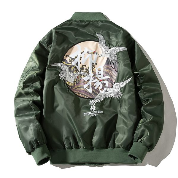 marchwind bomber jacket men women chinese embroidery pilot jacket print couple baseball coat youth fashion casual streetwear spring 2020, Black;brown
marchwind bomber jacket men women chinese embroidery pilot jacket print couple baseball coat youth fashion casual streetwear spring 2020, Black;brown