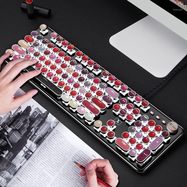 keyboard mouse combos creative retro punk mechanical lipstick metal round key computer 103f1
keyboard mouse combos creative retro punk mechanical lipstick metal round key computer 103f1