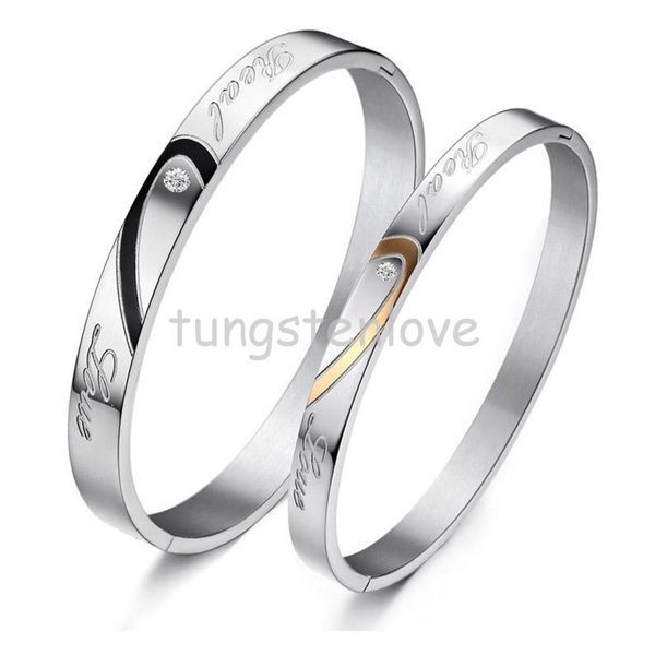 1 piece couples bracelets heart shape stainless steel "real love" engraved promise bracelets for couples with rhinestone, Black
1 piece couples bracelets heart shape stainless steel "real love" engraved promise bracelets for couples with rhinestone, Black