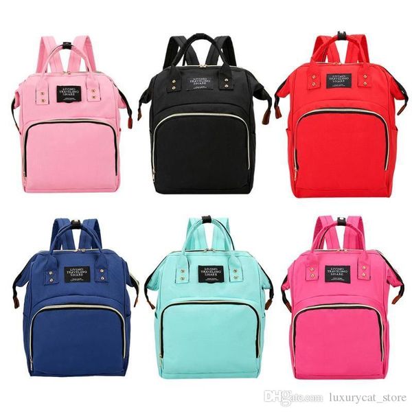 2020 New Diaper Bag Mummy Maternity Nappy Bag Women Backpack Nappy Large Capacity Baby Waterproof Travel Shoulder Bag Baby Care