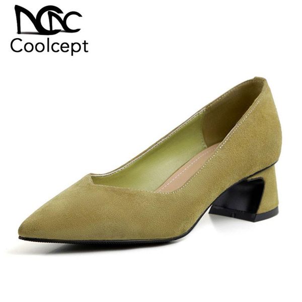 coolcept real leather pointed toe casual women pumps slip on shallow spring autumn women shoes solid color footwear size 34-40, Black
coolcept real leather pointed toe casual women pumps slip on shallow spring autumn women shoes solid color footwear size 34-40, Black