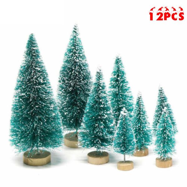 12pcs mini sisal christmas trees ornament snow frost small pine tree xmas decor placed in the des4.5/6.5/8.5/12.5cm
12pcs mini sisal christmas trees ornament snow frost small pine tree xmas decor placed in the des4.5/6.5/8.5/12.5cm