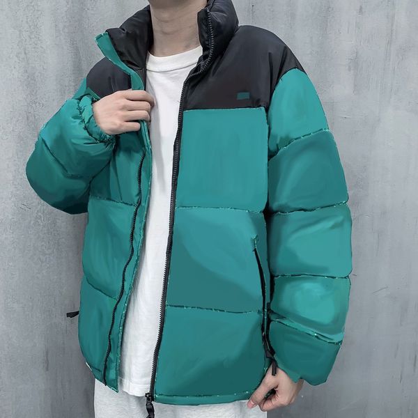 collaboration 21fw mens down coat fashion letters pattern jackets womens thick winter casual color matching coats parkas aisan size, Black 
collaboration 21fw mens down coat fashion letters pattern jackets womens thick winter casual color matching coats parkas aisan size, Black