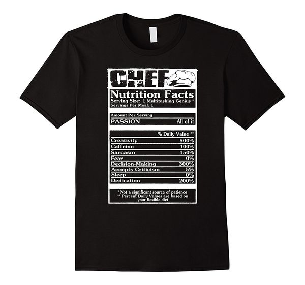 chef shirt chef nutrition facts t shirts sport hooded sweatshirt hoodie