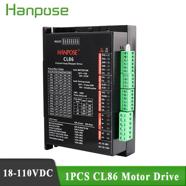 cl86 controller driver 18-110vdc stepper servo driver for nema34 cnc hybrid servo motor for cnc milling machine
cl86 controller driver 18-110vdc stepper servo driver for nema34 cnc hybrid servo motor for cnc milling machine