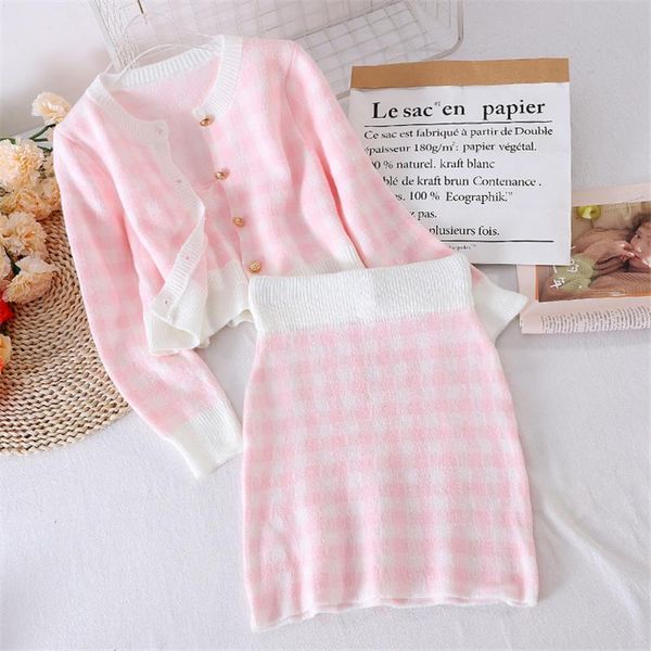 новые высококачественные корейские сладкие вязаные клетки кардиганы свитер пальто + жилет + мини юбка подходит для женщин 3 шт, Gray
новые высококачественные корейские сладкие вязаные клетки кардиганы свитер пальто + жилет + мини юбка подходит для женщин 3 шт, Gray