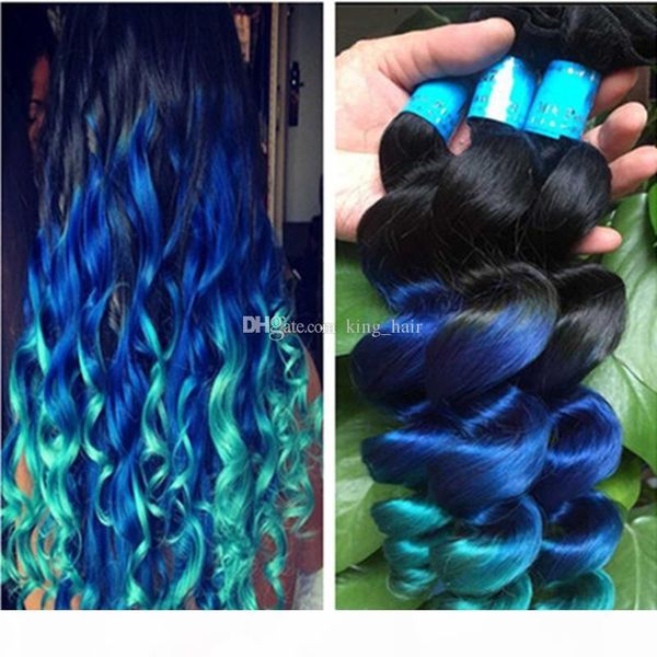 virgin 9a #1b blue green human hair weft dark root loose wave hair extension ombre color 1b blue green hair 3 bundles, Black
virgin 9a #1b blue green human hair weft dark root loose wave hair extension ombre color 1b blue green hair 3 bundles, Black