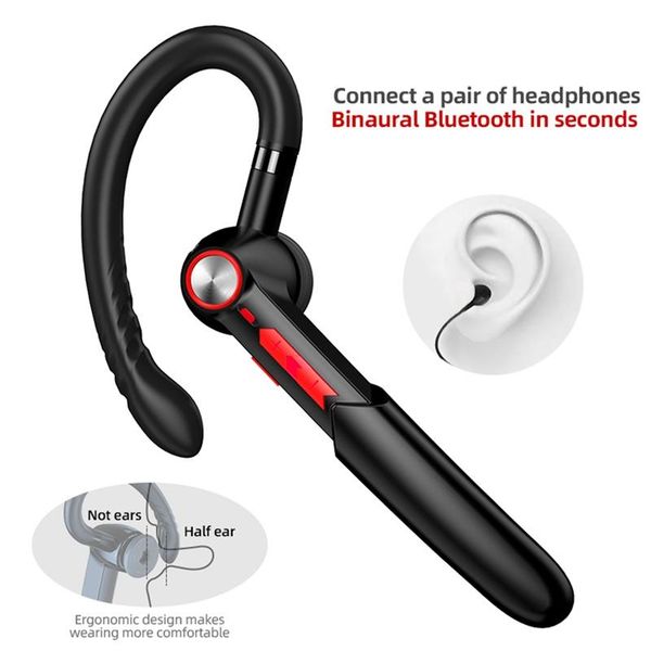 1pc single business ear-hook bluetooth headset 5.0 button+touch control earphone noise reduction stereo wireless earphone
1pc single business ear-hook bluetooth headset 5.0 button+touch control earphone noise reduction stereo wireless earphone