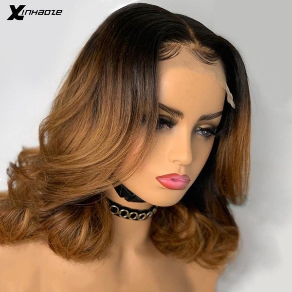 black root 5*5'' silk base human hair wig with baby hair short natural wave wig ombre honey blonde lace front pre plucked, Black;brown
black root 5*5'' silk base human hair wig with baby hair short natural wave wig ombre honey blonde lace front pre plucked, Black;brown