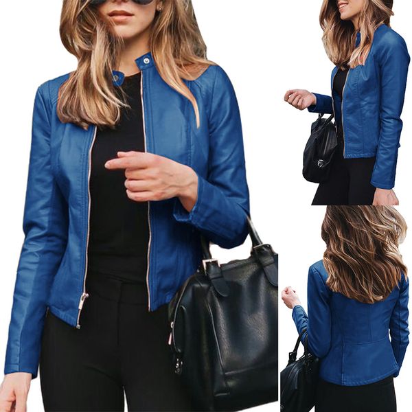 women winter coat jacket thicken long sleeve outwear pu leather jacket warm coats for women autumn women's clothing, Black;brown
women winter coat jacket thicken long sleeve outwear pu leather jacket warm coats for women autumn women's clothing, Black;brown