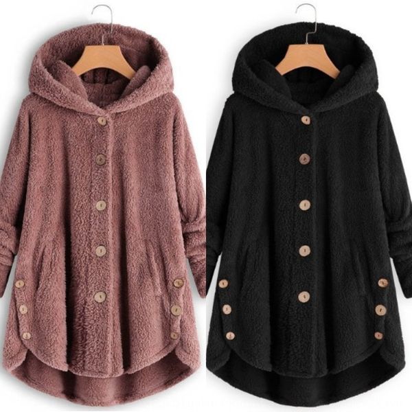 2020 winter new fashion women's button plush irregular coatbutton coat fashion brand solid color coat q084s, Black
2020 winter new fashion women's button plush irregular coatbutton coat fashion brand solid color coat q084s, Black