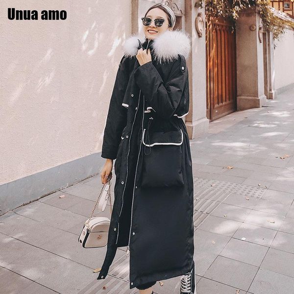 unua amo 2020 women's parka fur collar hooded long winter jacket korean style fashion tihck warm bubble coat female, Black
unua amo 2020 women's parka fur collar hooded long winter jacket korean style fashion tihck warm bubble coat female, Black