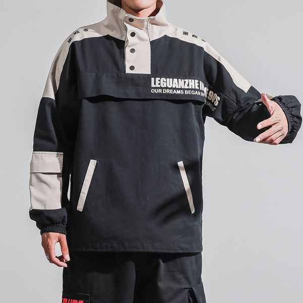 New Male 2021 Spring Autumn Fine Jacket Hip Big Size Student Street Versatile Work Done with Coat Tools 01ih, Black
New Male 2021 Spring Autumn Fine Jacket Hip Big Size Student Street Versatile Work Done with Coat Tools 01ih, Black