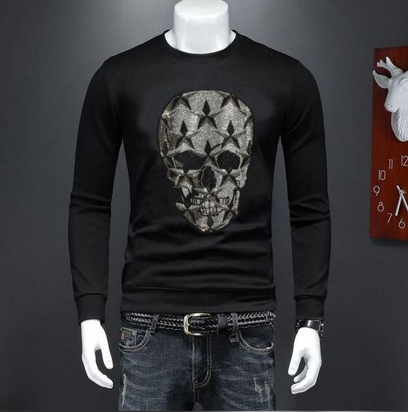 rhinestone casual men long sleeve hoodies loose design black m-4xl 2021 new designer sweatershirt
rhinestone casual men long sleeve hoodies loose design black m-4xl 2021 new designer sweatershirt
