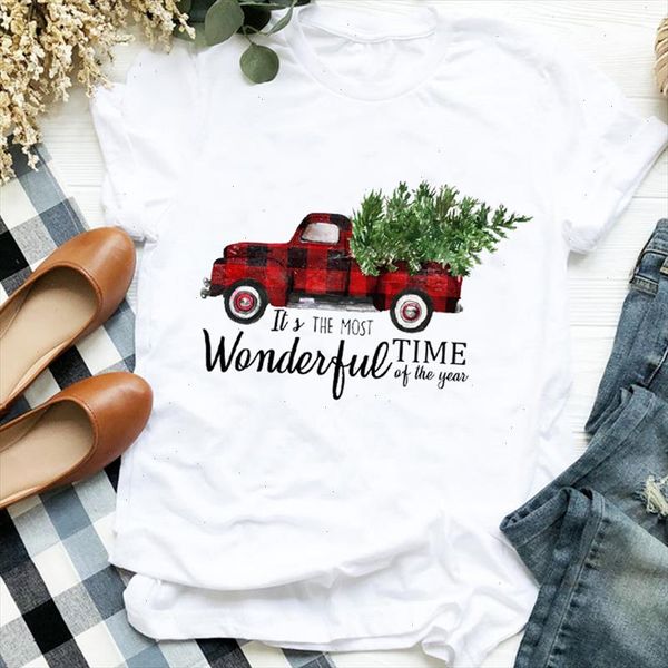women lady print happy holiday plaid truck tree christmas womens clothes shirt t tee for tshirt female graphic t shirt, White
women lady print happy holiday plaid truck tree christmas womens clothes shirt t tee for tshirt female graphic t shirt, White