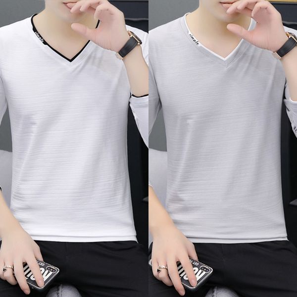 autumn new men's long sleeve t- fashion brand cotton large men's wear autumn winter t-shirt v-neck bottoming shirt 01zgc, Blue
autumn new men's long sleeve t- fashion brand cotton large men's wear autumn winter t-shirt v-neck bottoming shirt 01zgc, Blue