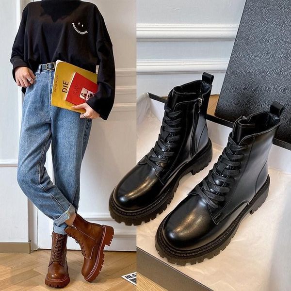 riding boots brand women's shoes booties ladies round toe low heels booties boots-women fashion mid-calf autumn rubber, Black
riding boots brand women's shoes booties ladies round toe low heels booties boots-women fashion mid-calf autumn rubber, Black