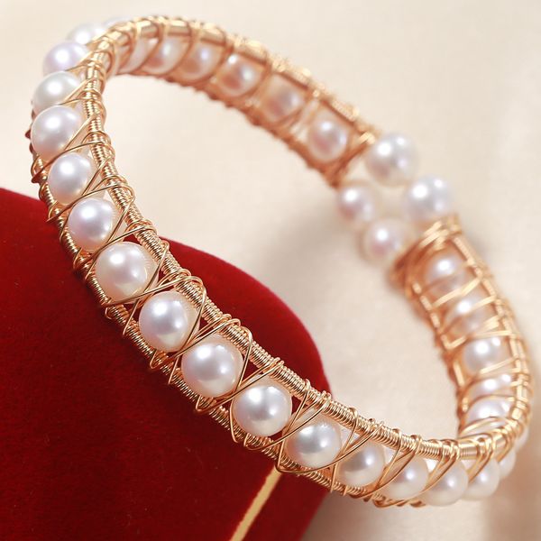 aiyanishi 14k gold filled bracelet 5-6mm natural cultured freshwater pearl fashion twisted bracelet bangle women jewelry gifts, Black
aiyanishi 14k gold filled bracelet 5-6mm natural cultured freshwater pearl fashion twisted bracelet bangle women jewelry gifts, Black