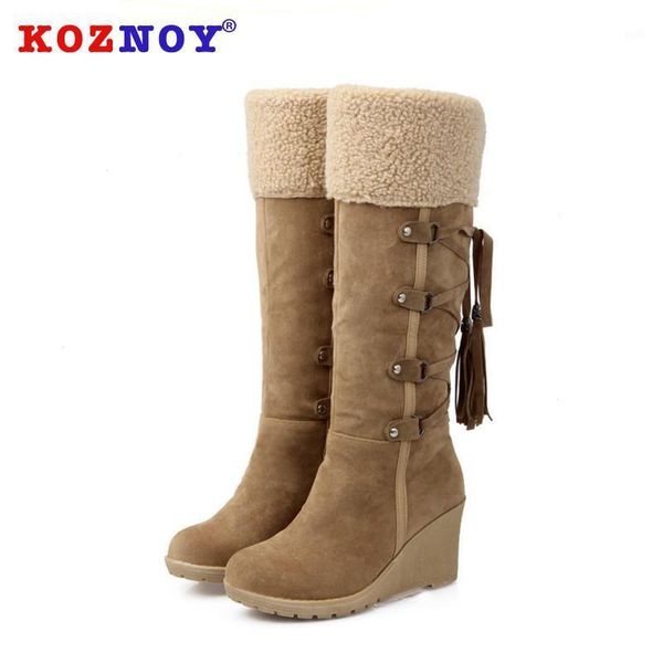 koznoy women boots autumn winter slopes high cylinders dropshipping fashion slip on wedges solid fringe plush women boots1, Black
koznoy women boots autumn winter slopes high cylinders dropshipping fashion slip on wedges solid fringe plush women boots1, Black
