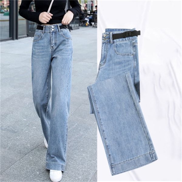 2021 new high waist jeans woman streetwear casual full trousers women classic mom jean femme vintage blue denim wide leg pants kxgx
2021 new high waist jeans woman streetwear casual full trousers women classic mom jean femme vintage blue denim wide leg pants kxgx