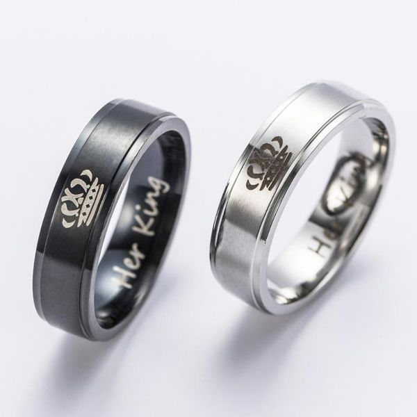 her king his queen crown couple ring stainless steel men and women love ring paired wedding ladies jewelry set, Slivery;golden
her king his queen crown couple ring stainless steel men and women love ring paired wedding ladies jewelry set, Slivery;golden