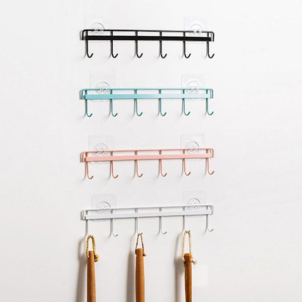 iron art strong adhesive seamless punch-six-row hook kitchen cookware storage holder clothes hanger bathroom towel rack
iron art strong adhesive seamless punch-six-row hook kitchen cookware storage holder clothes hanger bathroom towel rack