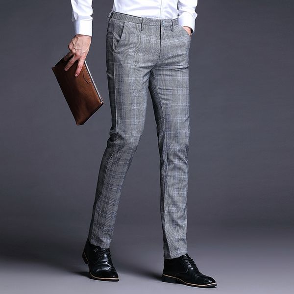 2020 spring casual and trousers and yarn dyed plaid men's trousers korean version slim small straight tube men's pants casual pant, Blue
2020 spring casual and trousers and yarn dyed plaid men's trousers korean version slim small straight tube men's pants casual pant, Blue
