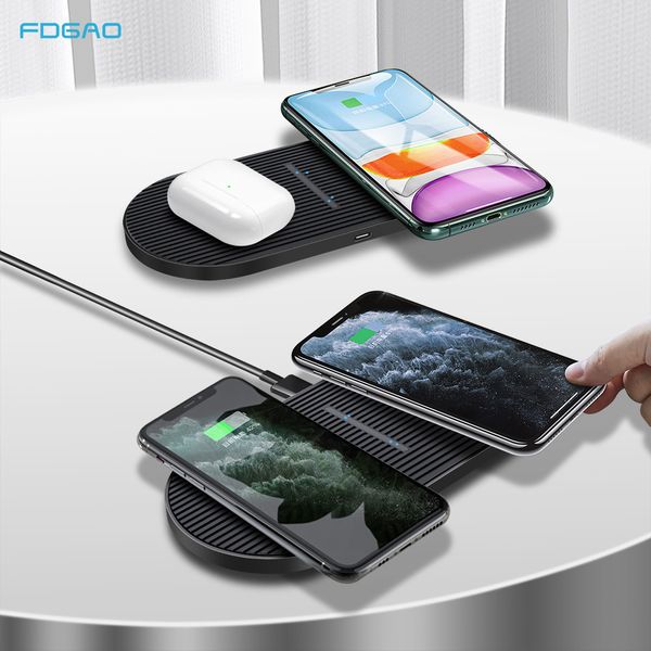 20w dual wireless fast charger iphone 11 xs xr x 8 airpods pro 2 in 1 charging pad station qi 10w for samsung s20 s10 buds
20w dual wireless fast charger iphone 11 xs xr x 8 airpods pro 2 in 1 charging pad station qi 10w for samsung s20 s10 buds