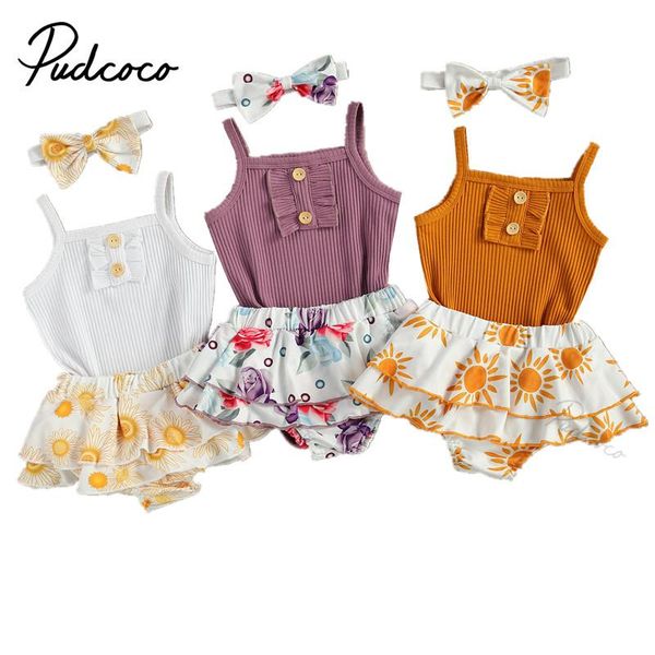 3pcs fashionable baby girls outfit summer solid sleeveless suspender ribbed romper + printing short skirt + bow headwear set, White
3pcs fashionable baby girls outfit summer solid sleeveless suspender ribbed romper + printing short skirt + bow headwear set, White