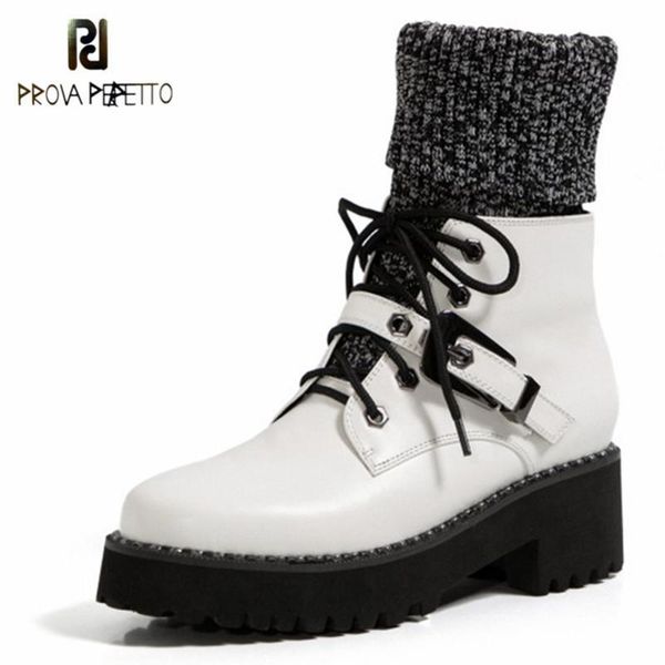 prova perfetto thick bottom botas de mujer fashion round toe cross-tied shoes for women buckle and wool short boots, Black
prova perfetto thick bottom botas de mujer fashion round toe cross-tied shoes for women buckle and wool short boots, Black