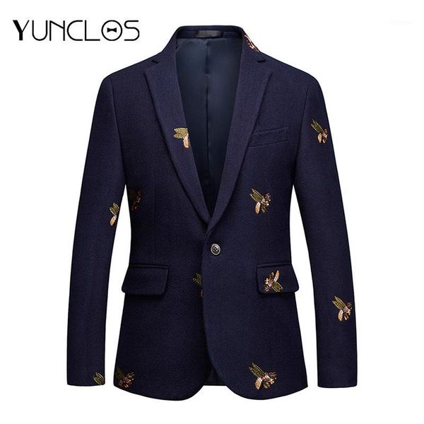 yunclos embroidery suit jacket for men wedding party slim blazers casual men's suit blazers 2019 blazer masculin1, White;black
yunclos embroidery suit jacket for men wedding party slim blazers casual men's suit blazers 2019 blazer masculin1, White;black