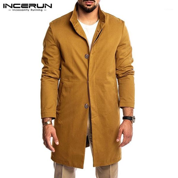 autumn winter men trench solid windproof streetwear lapel coats 2020 long sleeve button chic fashion windbreaker jackets incerun1, Tan;black
autumn winter men trench solid windproof streetwear lapel coats 2020 long sleeve button chic fashion windbreaker jackets incerun1, Tan;black