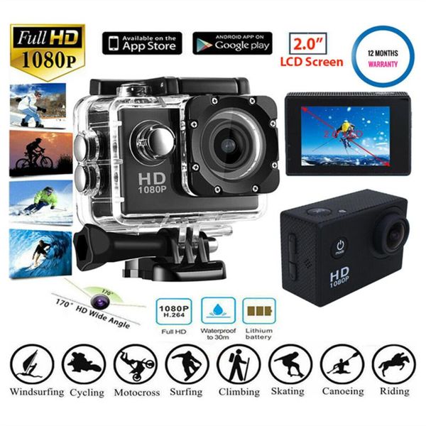 1080p hd shooting waterproof digital camera video camera waterproof hd mini dv video camcorder dvr