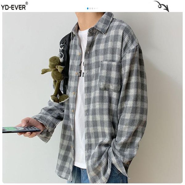 men woman plaid casual shirts mens harajuku single breasted autumn 2020 shirt male oversize long sleeve clothes-d, White;black
men woman plaid casual shirts mens harajuku single breasted autumn 2020 shirt male oversize long sleeve clothes-d, White;black