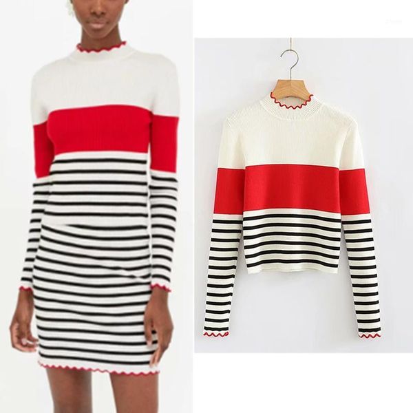 mydc women sweaters 2019 winter fashion striped knitted long sleeve o-neck pullover ladies spell color streetwear clothes1, White;black
mydc women sweaters 2019 winter fashion striped knitted long sleeve o-neck pullover ladies spell color streetwear clothes1, White;black