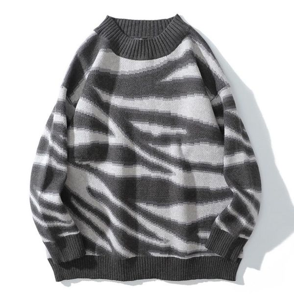 men's sweaters icpans knitted zebra stripe pattern hip hop casual knitwear pullover jumpers streetwear harajuku fashion loose, White;black
men's sweaters icpans knitted zebra stripe pattern hip hop casual knitwear pullover jumpers streetwear harajuku fashion loose, White;black