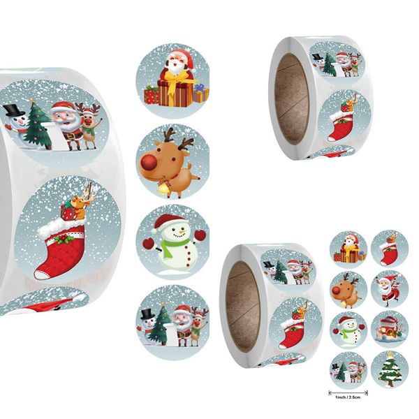 envelope merry thank you seal labels for cards gift package scrapbooking decor 1 roll christmas stickers