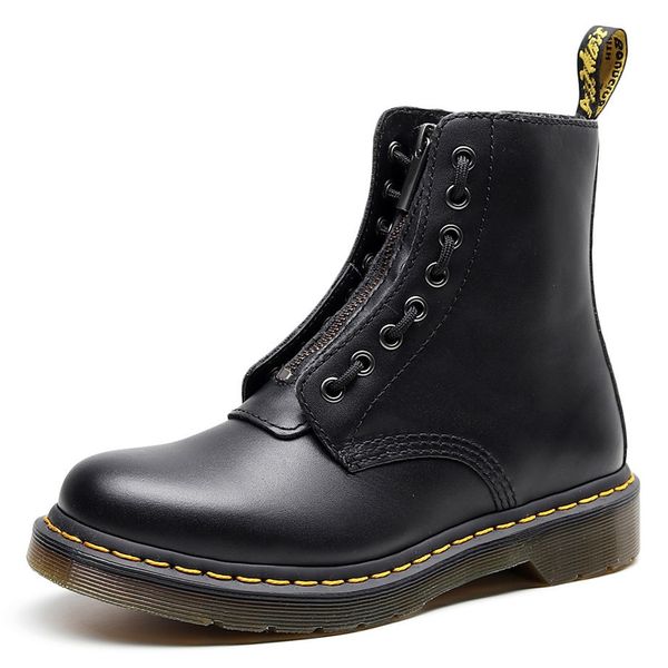 genuine leather women boots double zip booties rubber sole winter shoes plus size ladies flats boots with removable zipper z383, Black
genuine leather women boots double zip booties rubber sole winter shoes plus size ladies flats boots with removable zipper z383, Black