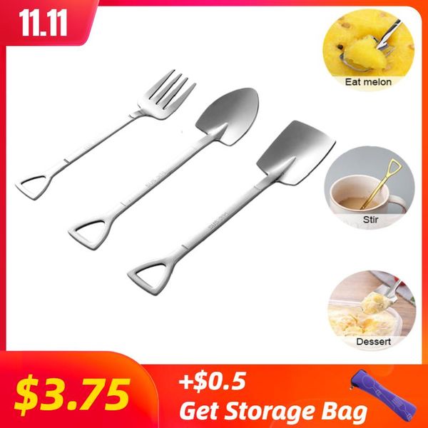 3pcs retro shovel coffee spoon and fork ice metal spoon bar stainless steel dessert spoons set party gift funny talbware h bbymkr
3pcs retro shovel coffee spoon and fork ice metal spoon bar stainless steel dessert spoons set party gift funny talbware h bbymkr