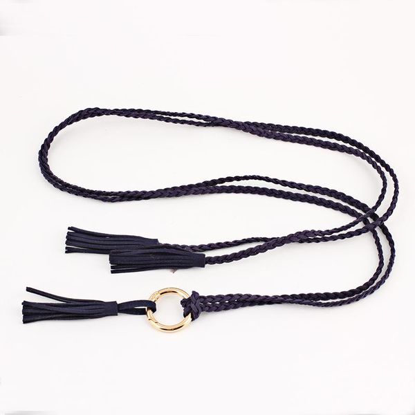 women harajuku belt silver metal round hole with tassel knotted microfiber designer vintage dress female belts, Black;brown
women harajuku belt silver metal round hole with tassel knotted microfiber designer vintage dress female belts, Black;brown