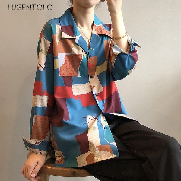 lugentolo retro printed women's shirt autumn new harajuku casual long-sleeved lapel loose female fashion single-breasted shirts1, White
lugentolo retro printed women's shirt autumn new harajuku casual long-sleeved lapel loose female fashion single-breasted shirts1, White