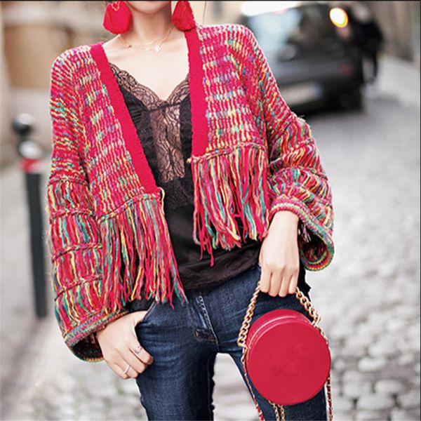 2021 new spring fall fashion knitted women's loose rainbow tyle cardigan mesh sleeve oversized short ds50286 sweater ivrg, White;black
2021 new spring fall fashion knitted women's loose rainbow tyle cardigan mesh sleeve oversized short ds50286 sweater ivrg, White;black