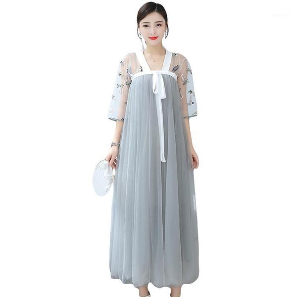 chinese style summer long gown women asia dress original fairy elegant improvement hanfu costume1, Black;red
chinese style summer long gown women asia dress original fairy elegant improvement hanfu costume1, Black;red