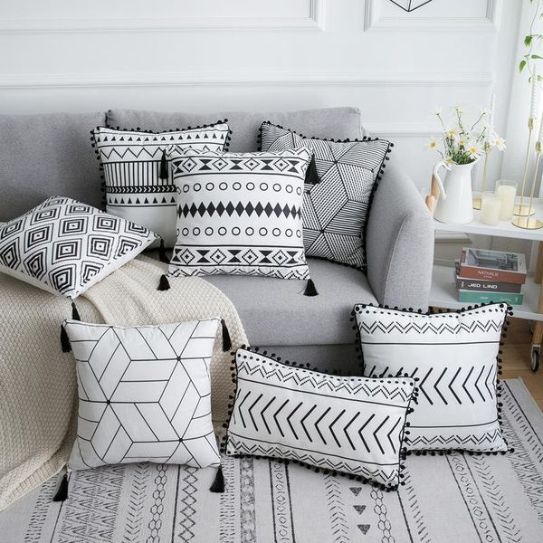 retro nostalgic blended pillow bohemian pillow swan suede sofa with blended
